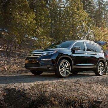 2018 Honda Pilot on forest road
