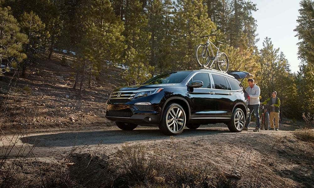 2018 Honda Pilot on forest road