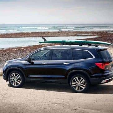 2018 Honda Pilot at the beach