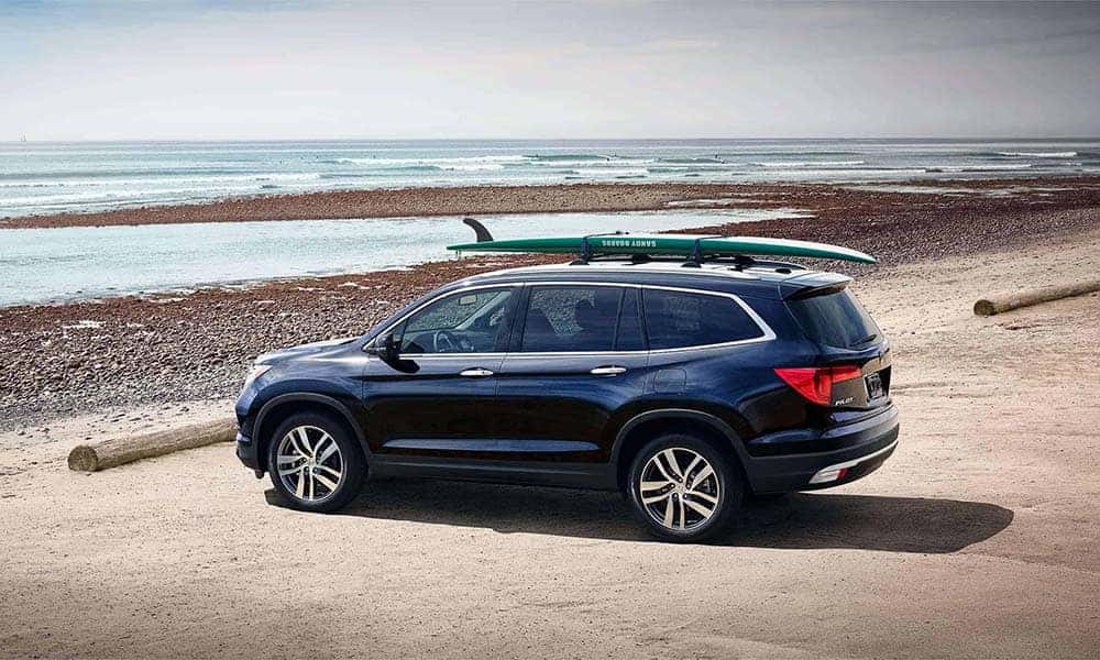 2018 Honda Pilot at the beach