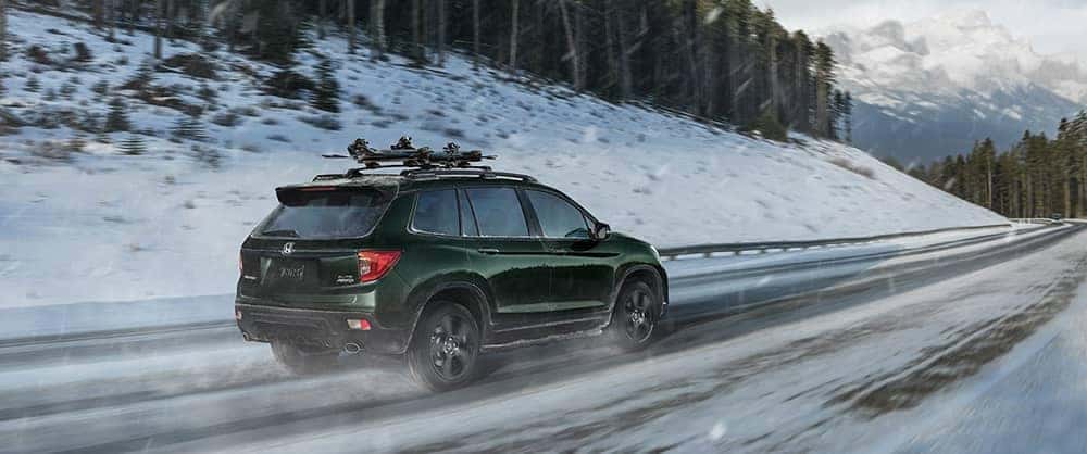 2019 Honda Passport Driving in Snow