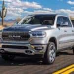 2019 ram 1500 towing boat on highway