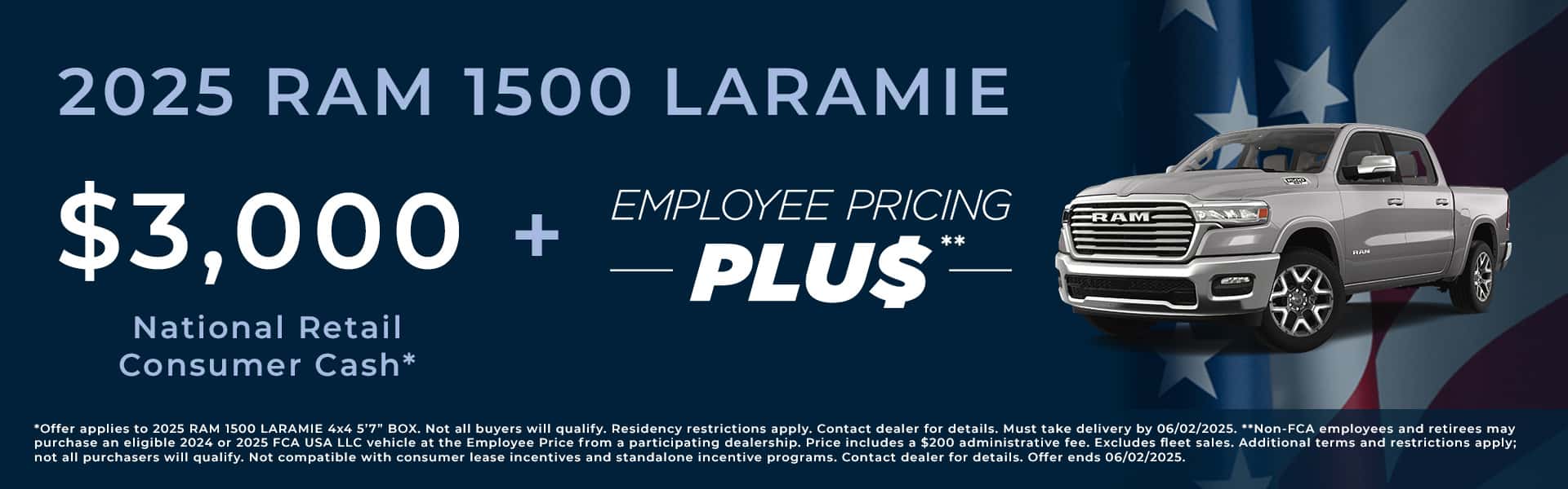 2025 Ram 1500 Laramie Offer/Incentive