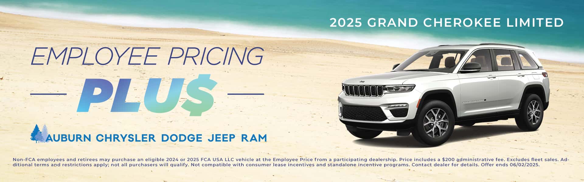 2025 Grand Cherokee Limited Employee Pricing Plus Offer/Incentive