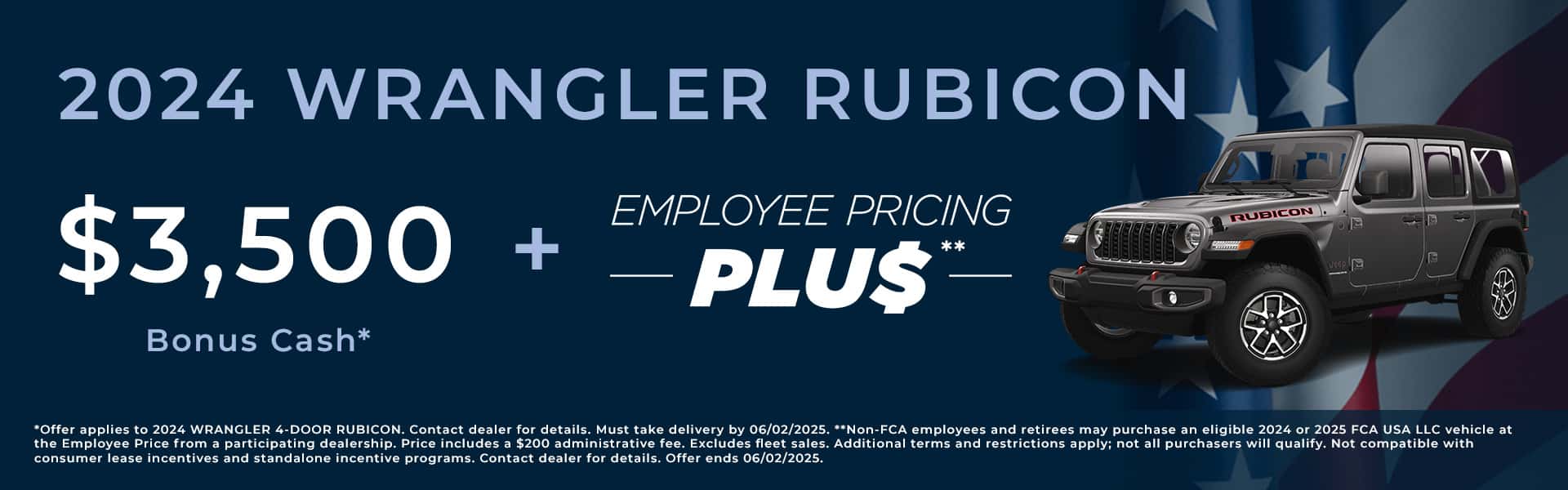 2024 Jeep Wrangler Rubicon Offer/Incentive
