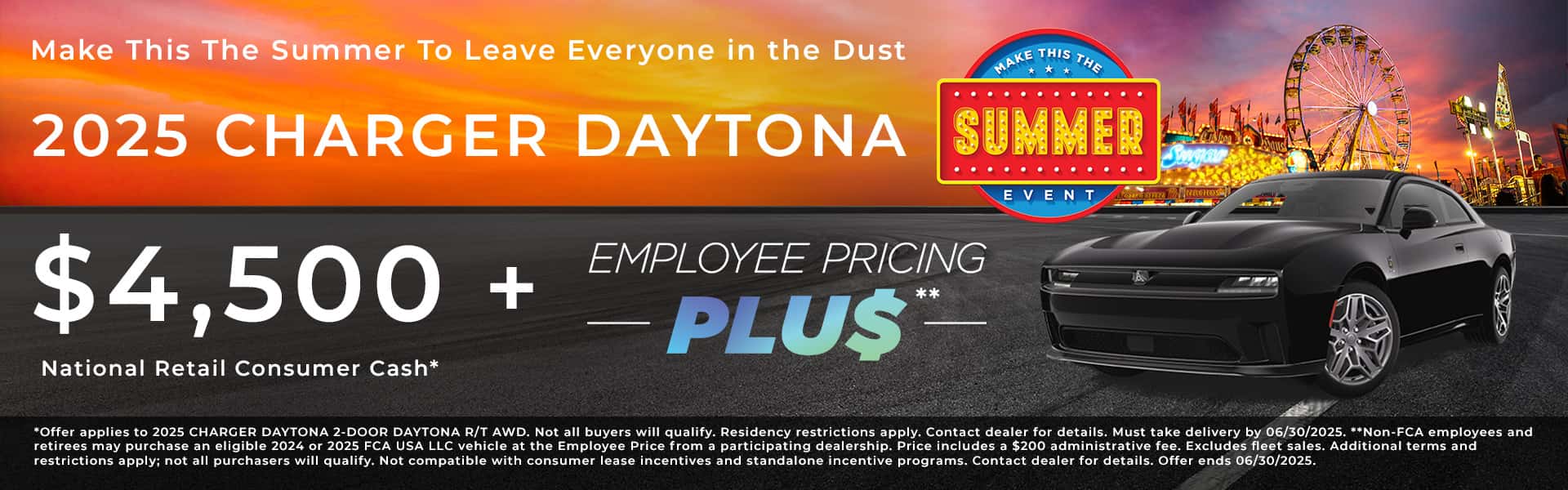2025 Charger Daytona Offer/Incentive