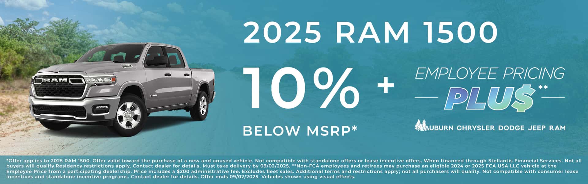 2025 Ram 1500 Offer/Incentive