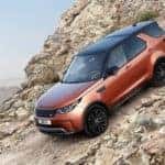 2018 Land Rover Discovery off-roading on mountian