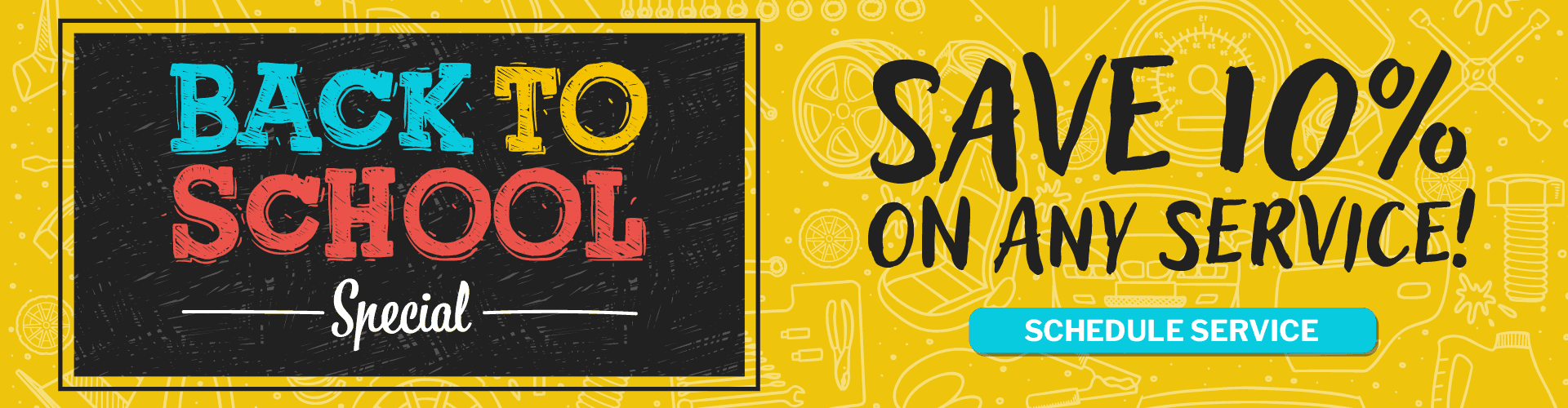 Back to school special - Save 10% on any service!