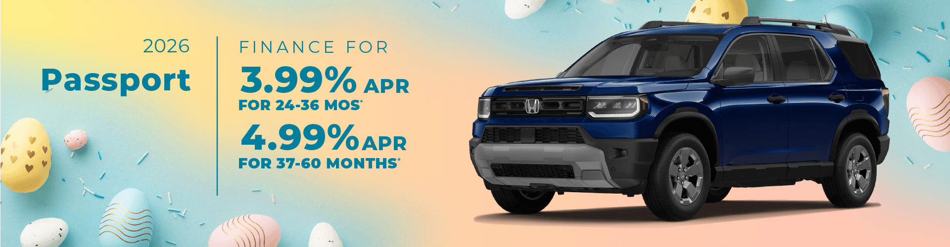 2026 Passport : Buy at 3.99% APR for 24-36 Months - Buy at 4.99% APR for 37-60 Months