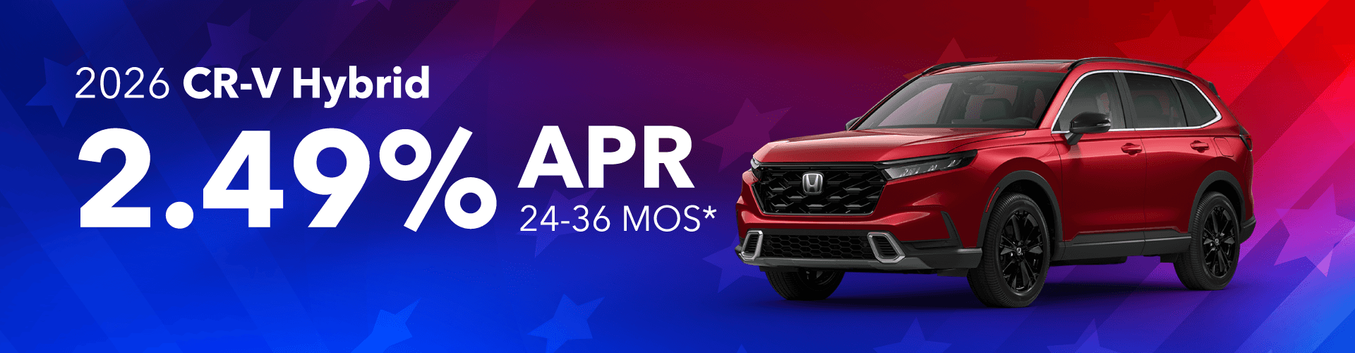 2026 Honda CRV Hybrid: 2.49% APR for 24-36 months*