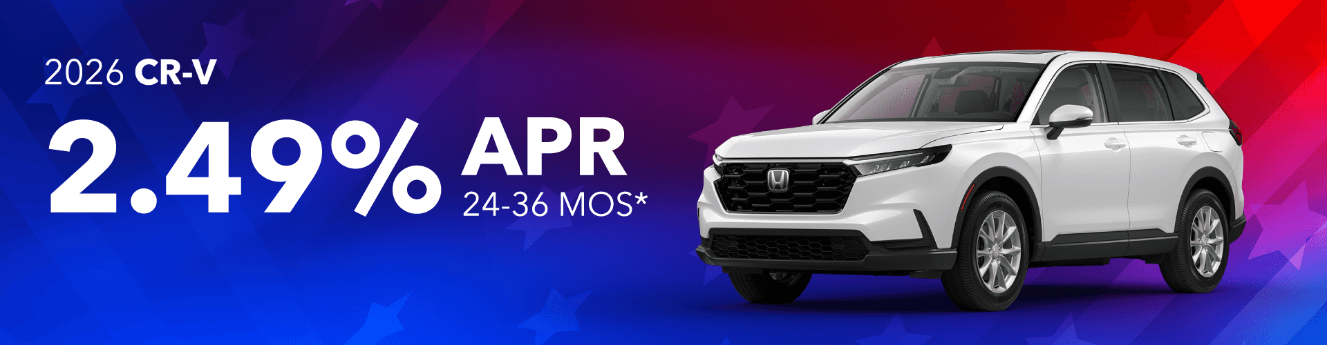 2026 Honda CR-V: 2.49% APR for 24-36 months*