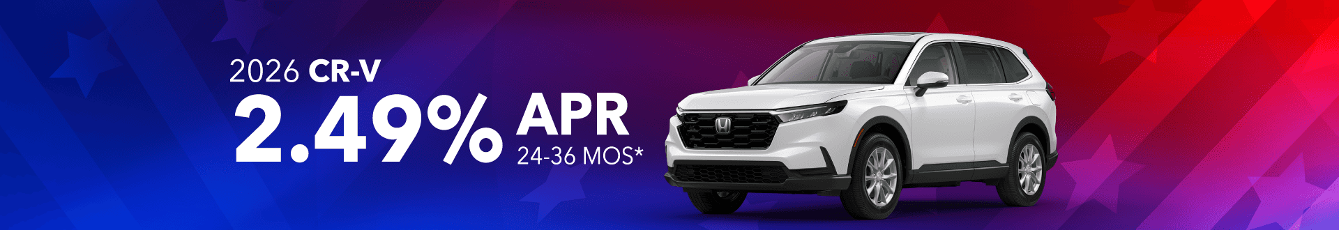 2026 Honda CR-V: 2.49% APR for 24-36 months*