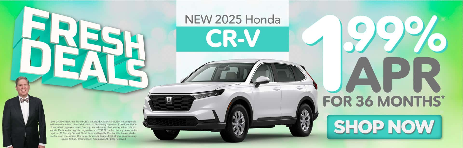 2025 Honda CR-V 1.99% APR for 36 months
