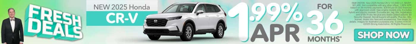2025 Honda CR-V 1.99% APR for 36 months