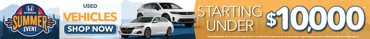 Used Vehicles Starting under $10,000*