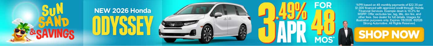 New 2026 Honda Odyssey 