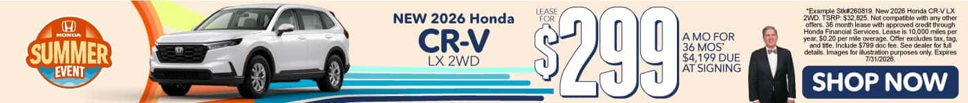 New 2026 Honda CR-V LX 2WD 