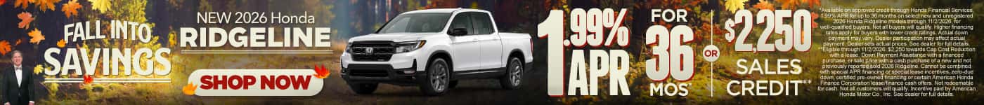 New 2026 Honda Ridgeline