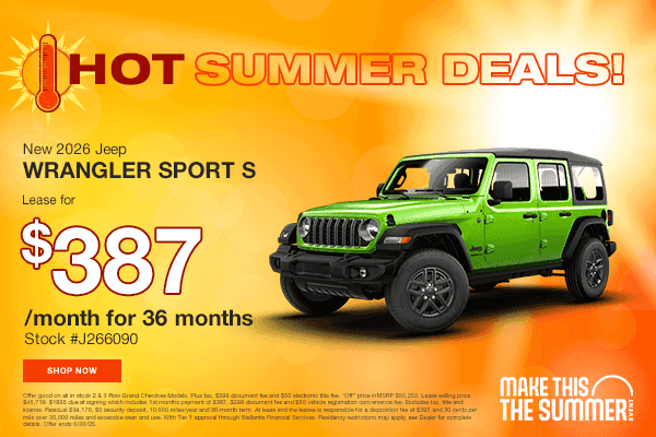 New 2026 Jeep Wrangler Sport S 