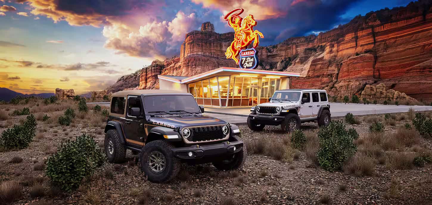 2027 Jeep Wrangler Laredo in a Texas environment