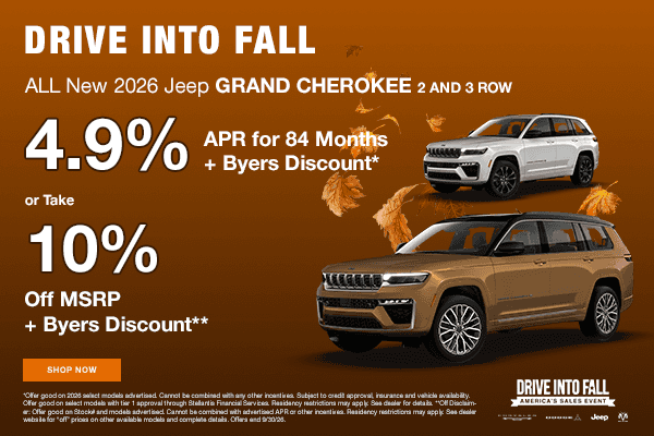 ALL New 2026 Grand Cherokees 2 and 3 Row Models