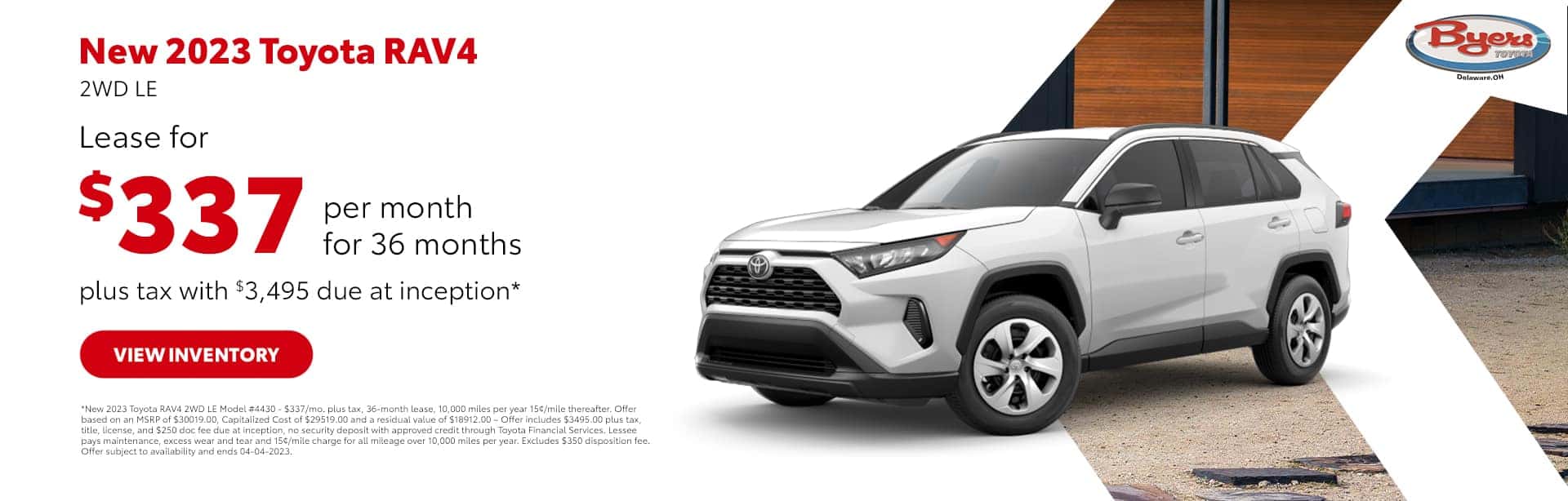 New 2023 Toyota RAV4