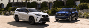 2024 Toyota Highlander parking next to each other