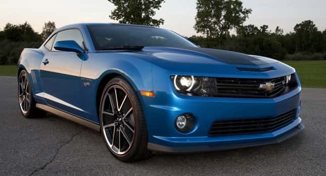 Blue Chevy Camaro
