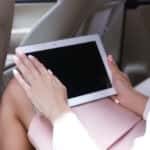 Person using a tablet