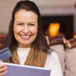 Woman shopping online