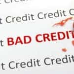 macro pencil erasing bad credit