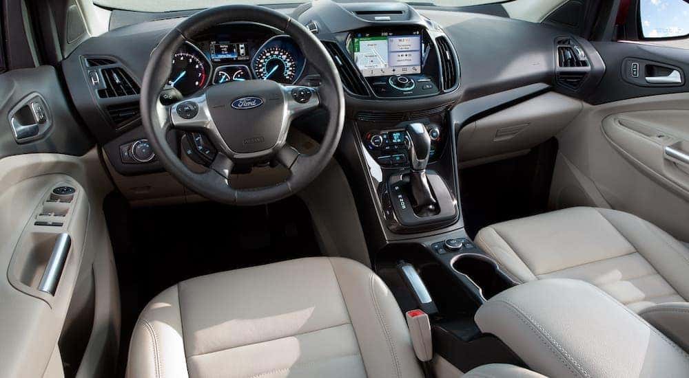 The inside of a 2015 Ford Escape is shown.
