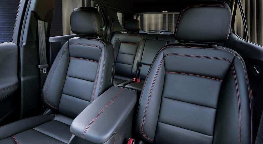 The black interior in a 2024 Chevy Equinox for sale is shown.