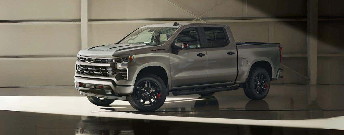 A silver 2024 Chevy Silverado 1500 Redline for sale in Indianapolis