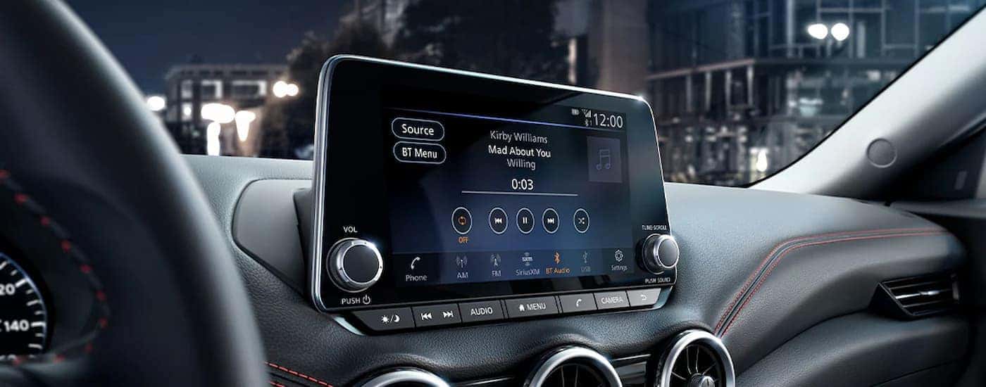 Infotainment display on a 2025 Nissan Sentra for sale