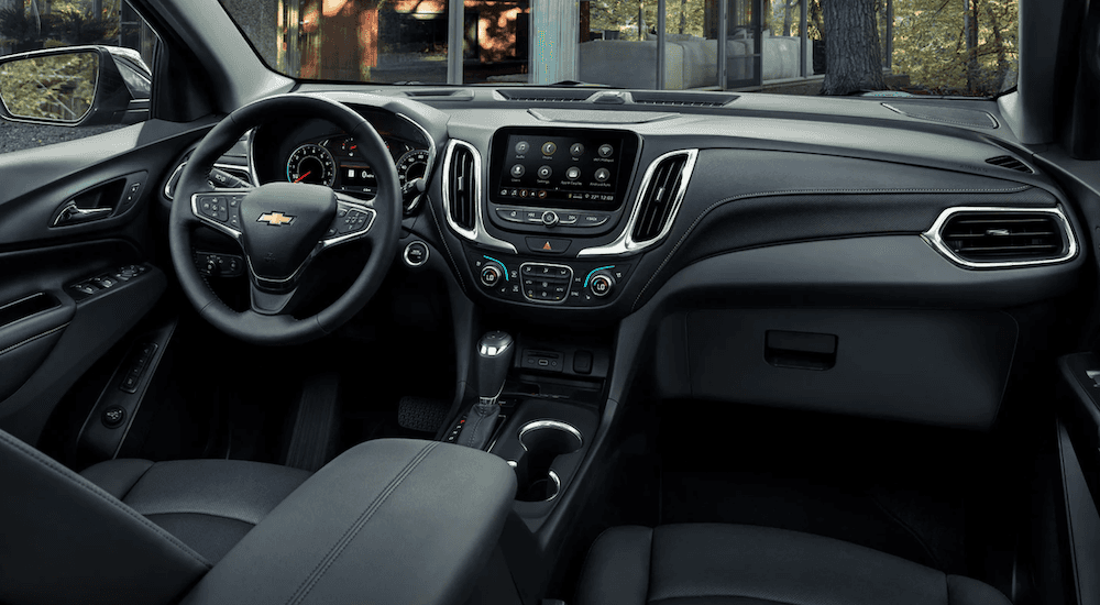 Interior view of a 2021 Chevy Equinox.