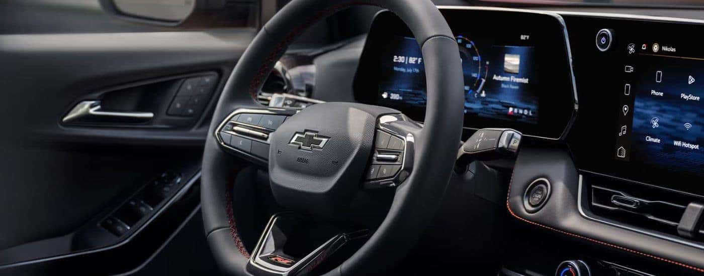 Infotainment and digital gauge cluster on a 2025 Chevy Equinox RS