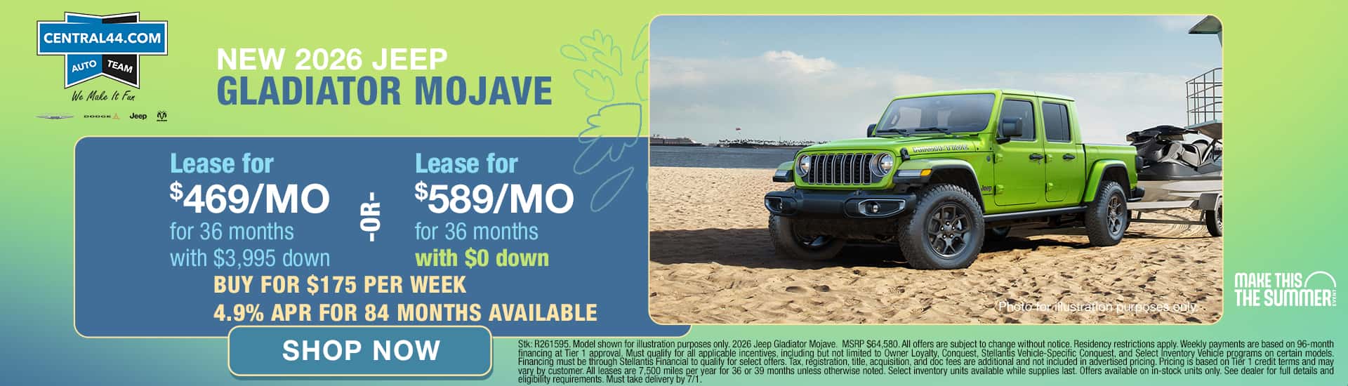 Jeep Gladiator Lease