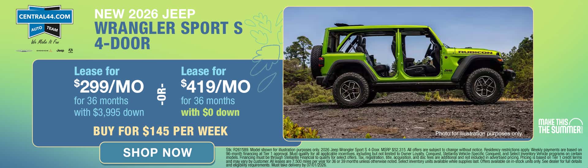 Jeep Wrangler Lease