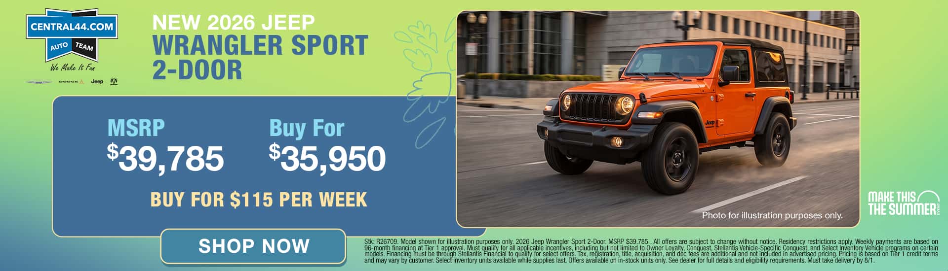Jeep Wrangler Lease Deal