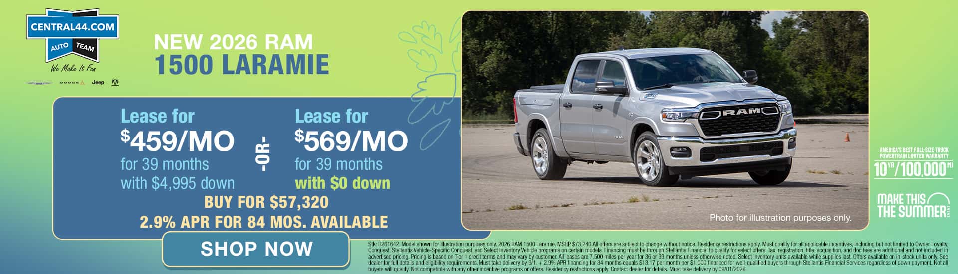 RAM Truck Lease Deal