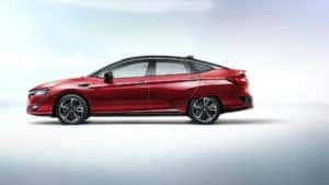 Red Honda with Red Background