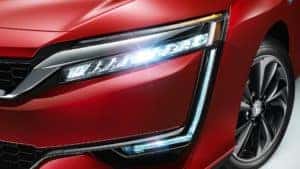 Red Honda headlight
