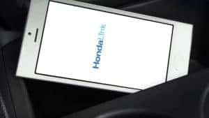 Phone with HondaLink app