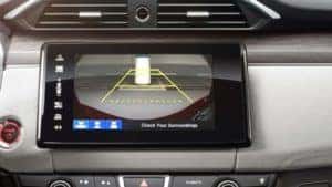 Display with backup camera visual