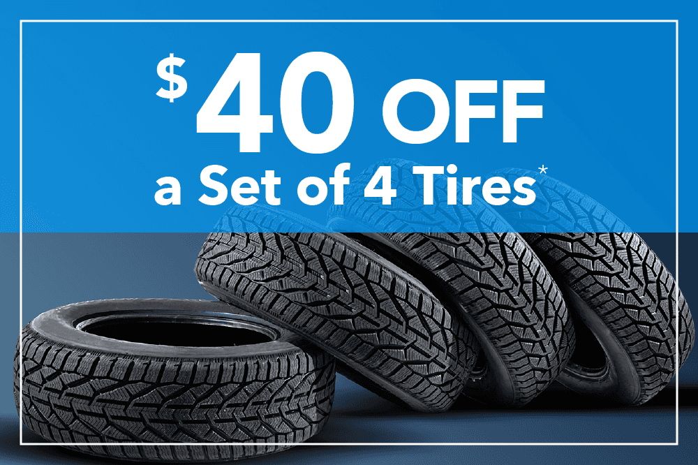 $40 Off on any set of (4) Tires We have the tires that you need. We offer Original Equipment, Alternative Equipment and Aftermarket Tires that fit your Honda. *Must present coupon at time of write up. See service advisor for complete details. May not be combined with any other coupon. Only valid at Culver City Honda. Exp 4/30/25