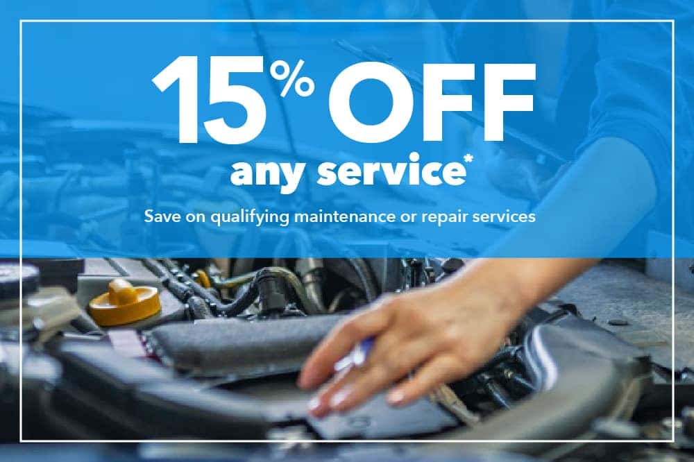 15% OFF Any Service Save on qualifying maintenance or repair services