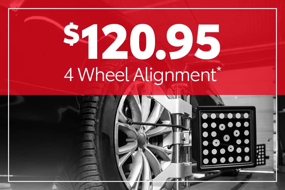 4 Wheel Alignment $120.95