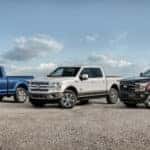 Three 2018 used Ford for sale near Schenectady parked side-by-side.